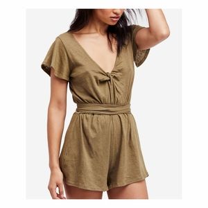Ballerina twist front romper